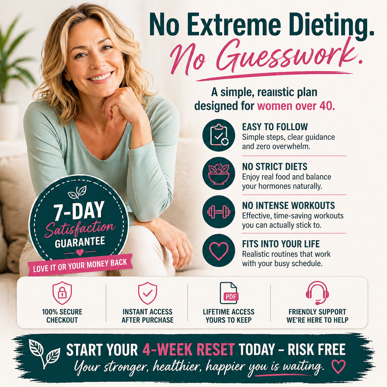 Menopause Belly Fat Solution — The 4-Week Hormone Reset That Actually Works