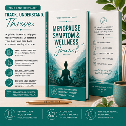 Menopause Symptom & Wellness Journal — Printable Daily Tracker, Sleep Log & Doctor Prep