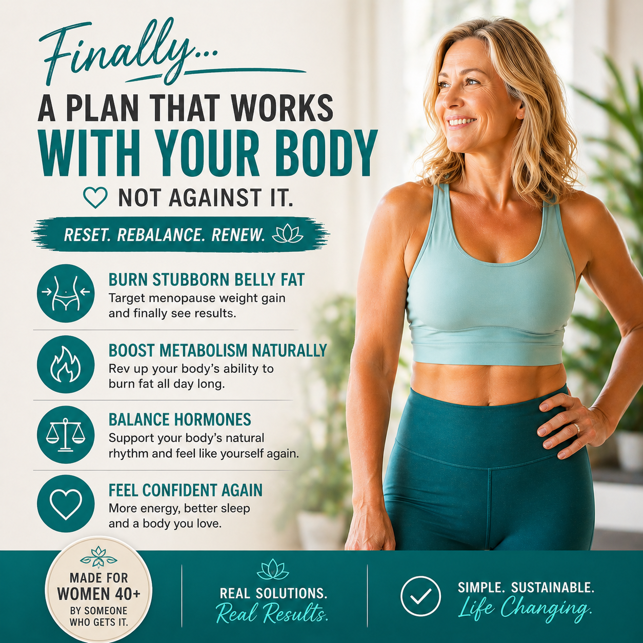 4-Week Menopause Reset Companion Kit — Printable Trackers, Meal Planner & Workout Guide