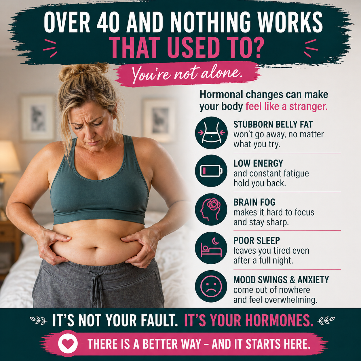 Menopause Belly Fat Solution — The 4-Week Hormone Reset That Actually Works